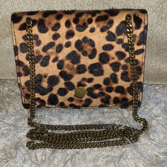 Madewell Calf Hair Leather Suede Crossbody Bag - Picture 5 of 15